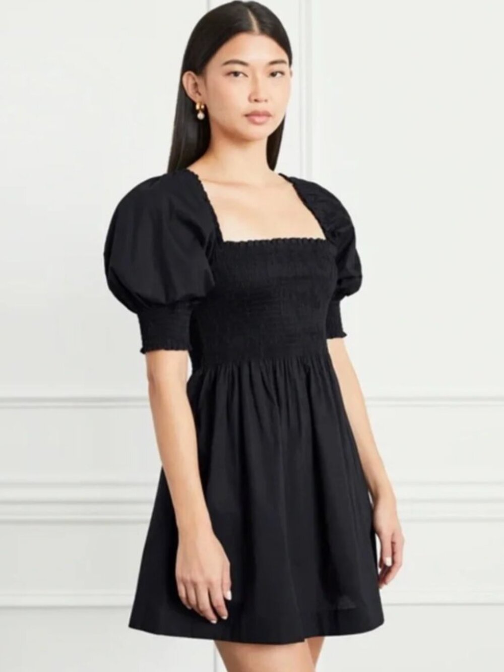 The Athena Nap Dress - Black Crepe